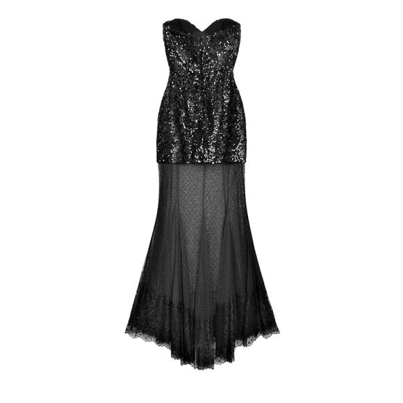 Rebecca Vallance Diana sequined mesh-trimmed gown US 6 - Picture 5 of 14